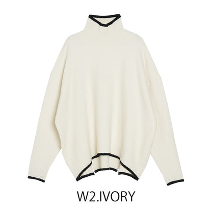 ラインタートルニット[MICALLE MICALLE]