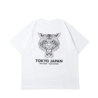 彫師美漸-BIZEN x MFC STORE TIGER TYO S/S TEE